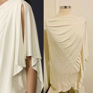 Badgley Mischka Dresses - Badgley Mischka One shoulder White Mini Dress Badgley Mischka Dresses - Badgley Mischka One shoulder White Mini Dress
